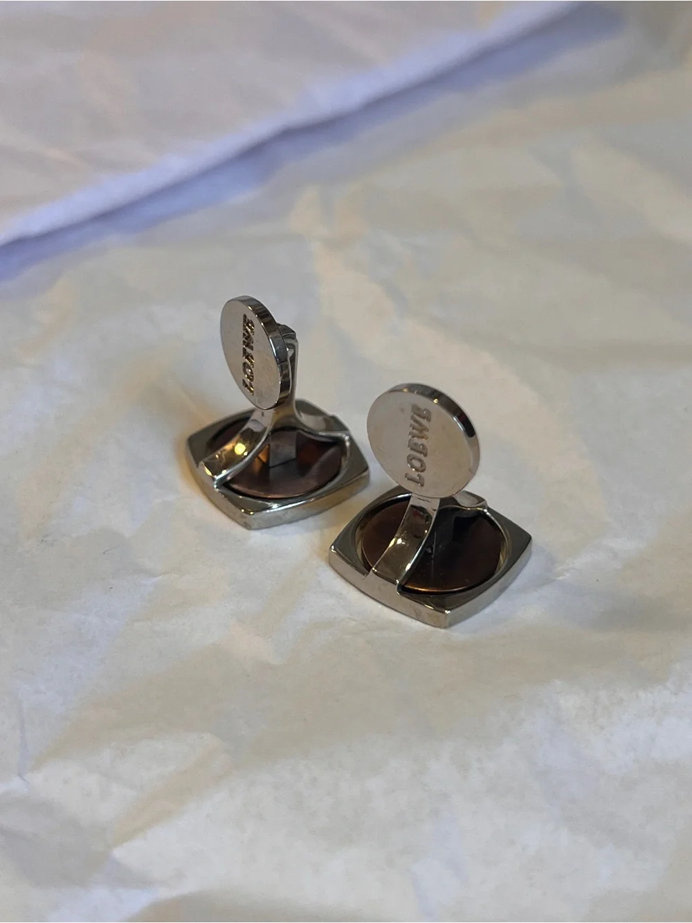 Loewe Silver and Copper Tone Cufflinks